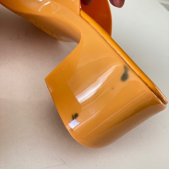 NWOT Jeffery Campbell Free People Vacay Vibes Platform Orange Sandals Sz 8/39 - Picture 12 of 12